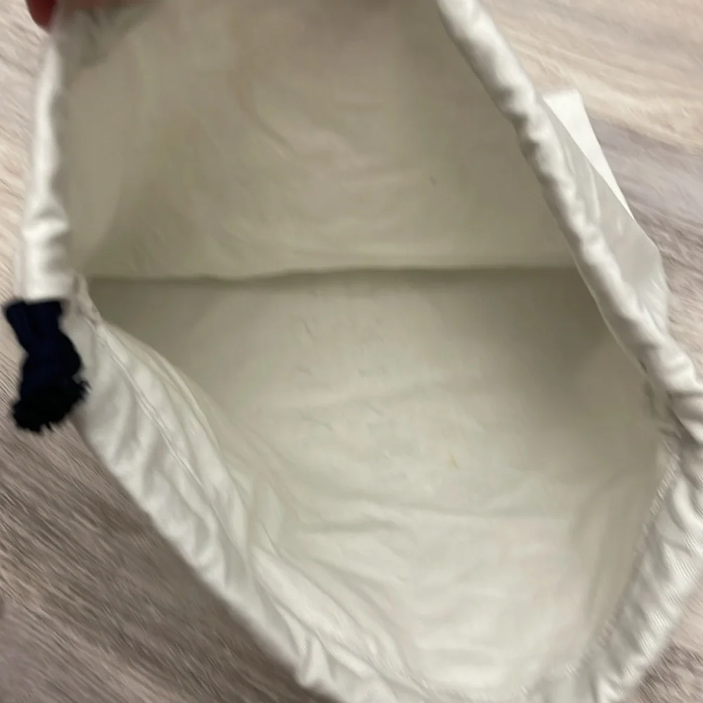 Gabriela Hearst Off White with Navy Blue Letters Dust Bag Approximately 16